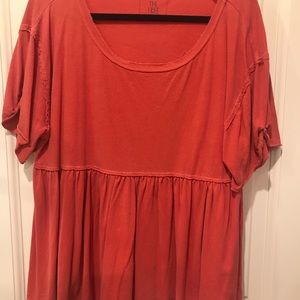 Free People ruffle top